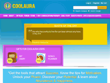 Tablet Screenshot of coolaura.com
